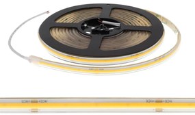 Striscia LED COB 8W/m 24VDC IP67 5m Professional Colore Bianco Caldo 2.700K