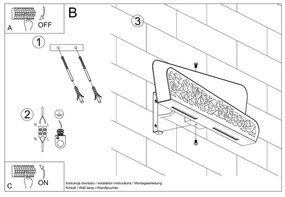 Sollux SL.0933 - Applique ALIZA 2xG9/40W/230V