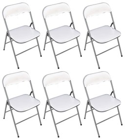 LUCIE - sedia pieghevole salvaspazio set da 6 opaca