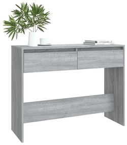 Tavolo consolle grigio sonoma 100x35x76,5 cm in truciolato