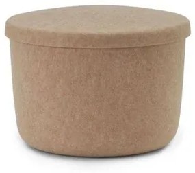 Hide Storage Pouf Small Sand - Normann Copenhagen