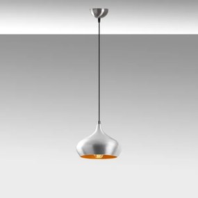 Lampadario a sospensione DODO con cavo, 1xE27/40W/230V, cromo opaco