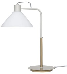 Lampada da tavolo bianca con paralume in vetro (altezza 44 cm) Spot - Hübsch