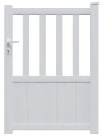 Cancelletto GARDENGATE Zorn bianco in alluminio bianco H 140.6 x L 100 cm