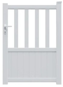 Cancelletto GARDENGATE Zorn bianco in alluminio H 140.6 x L 100 cm