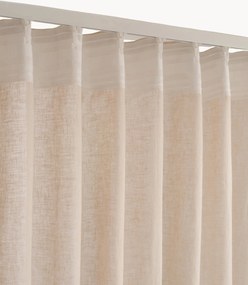 Set di 2 tende semitrasparenti in misto lino con multibanda Lill, larg. 140 cm