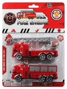 Camion dei Pompieri Ad attrito Rosso Multicolore 26 x 19 cm