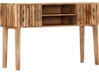 Tavolo Consolle 120x35x76 cm Legno Massello di Acacia 282741