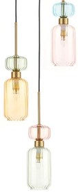 Lampadario a sospensione con filo MOLLY 3xE14/40W/230V diametro 38 cm colorato