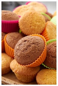 Set di 6 teglie per muffin in silicone colorato, ⌀ 7 cm - Lékué