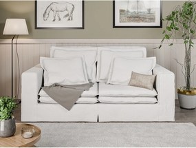 Divano bianco 196 cm Nora – Ropez