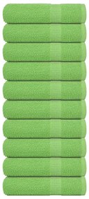 Asciugamani Da Bagno 10 Pz Verde Mela 100x150cm 360 G/m² Cotone /
