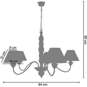 Tosel  Lampadari, sospensioni e plafoniere Lampada da Soffitto tondo legno crema chiusa  Tosel