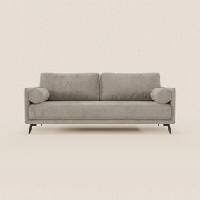 Basalto Divano lineare 2 o 3 posti con seduta unica e base in metallo in tessuto smacchiabile T31