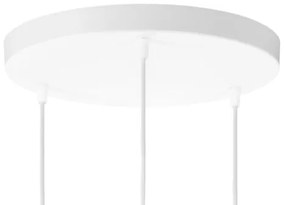 Lampadario a corda BOHO 3xE27/60W/230V crema/iuta