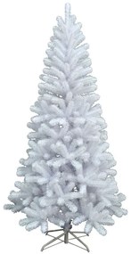 Albero di Natale artificiale Alaska bianco H 150 cm x Ø 73 cm