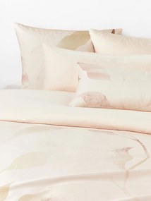 Copripiumino in raso di cotone con stampa floreale Marino