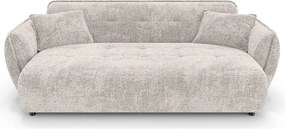 Divano beige con rivestimento in ciniglia 250 cm Nelia Big – Ropez