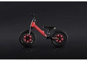 QPlay - Odrážedlo SPARK con luci LED sulle ruote, rosso