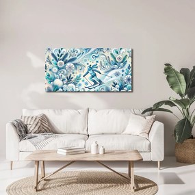 Quadro su tela – Paesaggio invernale blu