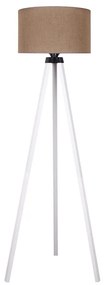 Duolla - Lampada con piedistallo 1xE27/60W/230V diametro 44 cm marrone/bianco