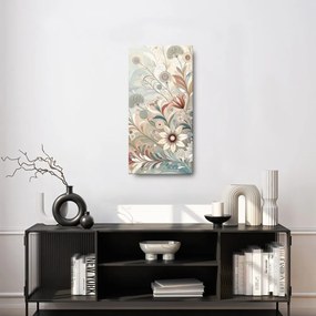 Quadro su tela – Fiori delicati in sfumature pastello