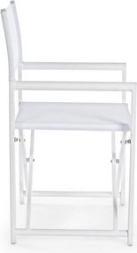 Set 2 Sedie Regista da Giardino 48x56x86h cm Taylor Bianco...