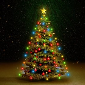 Rete Di Luce Per Albero Di Natale 180 Led Multicolore 180 Cm /