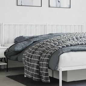 Testiera İn Metallo Bianco 200 Cm /