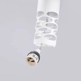 Sollux SL.1692 - Lampadario a sospensione con filo LIRO 2xGU10/10W/230V bianco