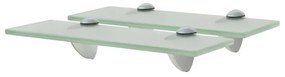Mensole Galleggianti 2 Pz İn Vetro 30x20 Cm 8 Mm /