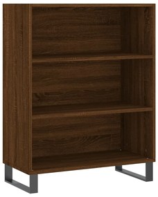 Credenza rovere marrone 69,5x32,5x180 cm legno multistrato