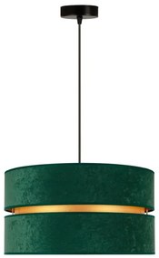 Duolla - Lampadario a sospensione con filo DUO 1xE27/15W/230V diametro 40 cm verde/oro