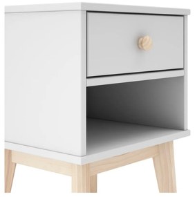 Comodino bianco per bambini Esteban - Marckeric