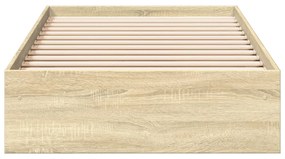 Giroletto cassetti rovere sonoma 100x200 cm legno multistrato