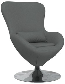 Poltrona a uovo  grigio scuro in tessuto