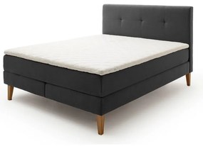 Letto boxspring color antracite 160x200 cm Stockholm – Meise Möbel