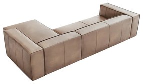 Divano angolare in pelle marrone chiaro (angolo destro) Madame - Windsor &amp; Co Sofas