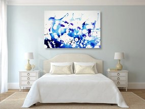 Quadro su tela – Acquerello blu in stile astratto