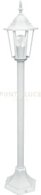 Paletto milano bianco 1 luce attacco e27 ip44 17x105cm alluminio e ...