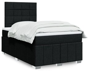 Giroletto A Molle Con Materasso Nero 120x200 Cm İn Tessuto /