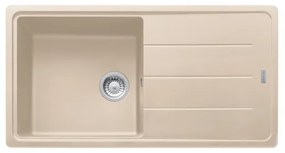 Lavello integrato 1 vasca con gocciolatoio laterale destro o sinistro FRANKE Boston L 97 x L 50 cm beige