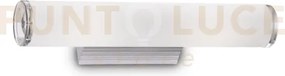Camerino applique in alluminio e vetro 2 luci attacco e14 37cm