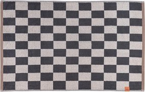 Tappetino per il bagno color antracite/beige in cotone organico per la doccia 50x80 cm Retro – Mette Ditmer Denmark