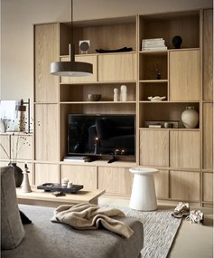 Parete attrezzata modulare in rovere naturale 157x199 cm Modulair - vtwonen