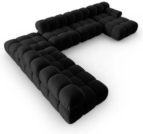 Divano in velluto nero 379 cm Bellis - Micadoni Home