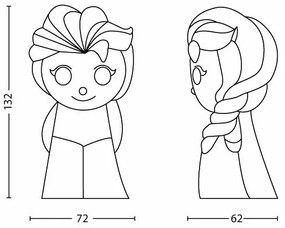 Philips 71768/03/16 - Lampada LED per bambini DISNEY FROZEN ELSA LED/2xAAA