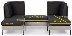 Divano da giardino beige Orkanger - Bonami Selection