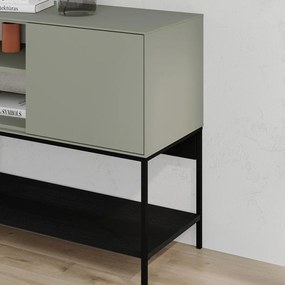 Cassettiera verde-nera 180x80x40 cm Amira - Marckeric