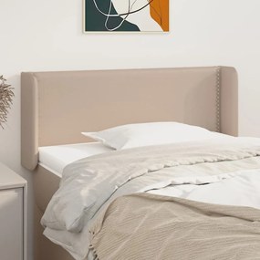 Testiera Ad Orecchio Cappuccino 103x16x78/88 Cm İn Similpelle /